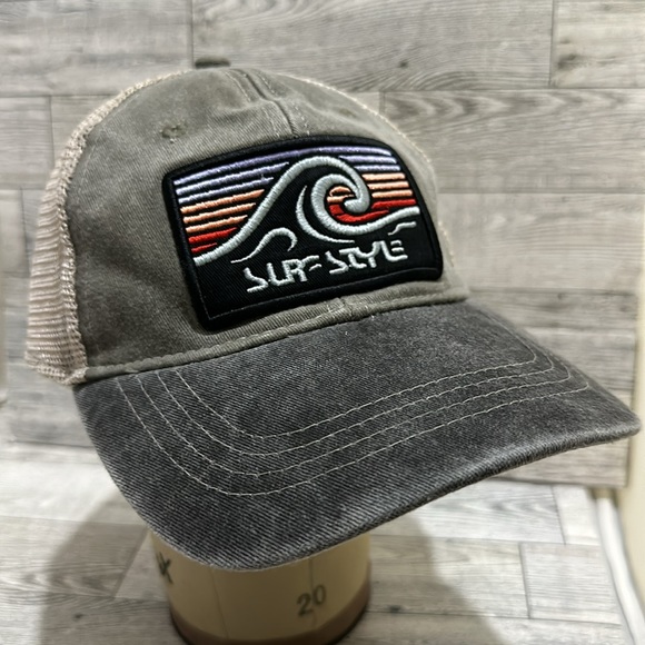surf style distressed trucker baseball hat cap - Picture 2 of 7